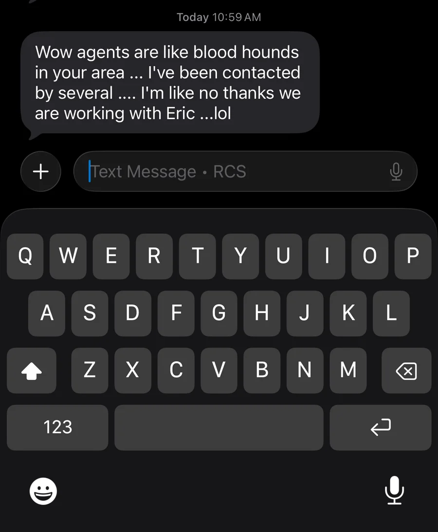 Client text screenshot